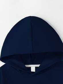 3pcs/Set Girls Hooded Sweatshirt, Simple Letter Design, Color Block Outfit, Suitable For Autumn/Winter Holidays And Outdoor Wear - Multicolor - View 9
