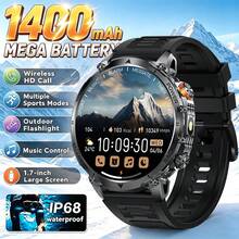 New Upgraded Fashion 1.7" AMOLED Sports Smartwatch, Compass & 1400mAh Large Battery, Wireless/Call Answering, Outdoor LED Flashlight Smartwatch, Message Notification, Pedometer, Compatible With Android And IOS - View 13