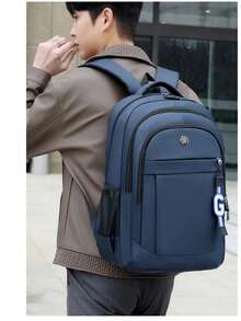 Durable Wear-Resistant Oxford Backpack, Large Capacity Men's Travel Casual Backpack, European High School Female College Student School Bag, Backpack - Multicolor - View 7