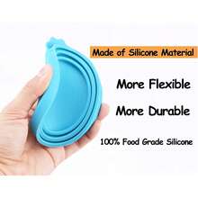 1PC/2PCS/3PCS/5PCS Pet Cat Dog Can Lid Fresh-Keeping Silicone Sealed Three-In-One Food Lid Suitable For Cats And Dogs Keep Pet Food Fresh - Diameter 6.5-8.5cm - View 6