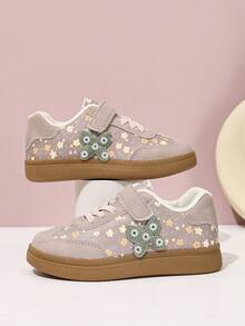 Girls' New Floral Pattern Children's Sports Shoes - Pink - View 4