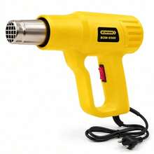 Soprador Térmico 1600W 220V Pistola de Ar Quente 2 Níveis 350°C a 600°C para Remover Tinta e Moldar PVC - Amarelo - Visão 4