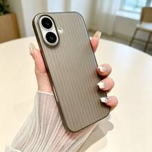 Corrugated Matte Ultra-Thin Shockproof Phone Case, Cute Shock-Absorbing Camera Lens Protective Cover, Soft Ultra-Thin Protective Case, Compatible With Iphone 18 17 16 15 14 13 Pro Max 18 Pro Max 11 Phone Case, Various Holiday Gifts - Translucent Black - View 2