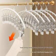 Windproof Clothes Rack, Sock Clips, Multi-Clip, Seamless Sock Drying Rack, Multi-Functional Clothes And Wet Towel Drying Rack, Heavy Duty Foldable Space Saving, Indoor Outdoor Hanging Laundry Dryer, For Socks Underwear Towels Mothers Day - View 5