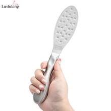 LUSLUKING Stainless Steel Foot File, Dual-Sided Callus Remover For Feet, Professional Pedicure Foot Scrubber, Coarse & Fine Heel File, Easy To Clean, Washable & Reusable For Smooth Soft Fee - Multicolor - View 5