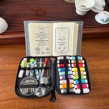 EDCUEBE7 Complete Sewing Kit. Sewing Box And Stitching Guide Book. High-Quality Sewing Supplies, Suitable For DIY, Beginners, Adults, Emergencies, Summer Campers, Travel And Home, With Storage Bag Box Stitching Guide Book (Accessory Color Random) - Multiple Styles - View 3