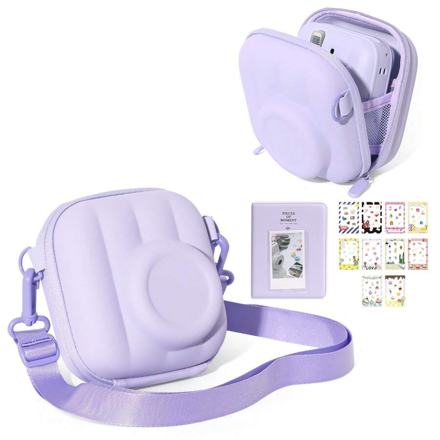 Mini 13/12/11/SE Camera Protective Case, Mini 13 Hard Shell Camera Bag, Includes Photo Album And 10 DIY Stickers, Camera Not Included - View 1