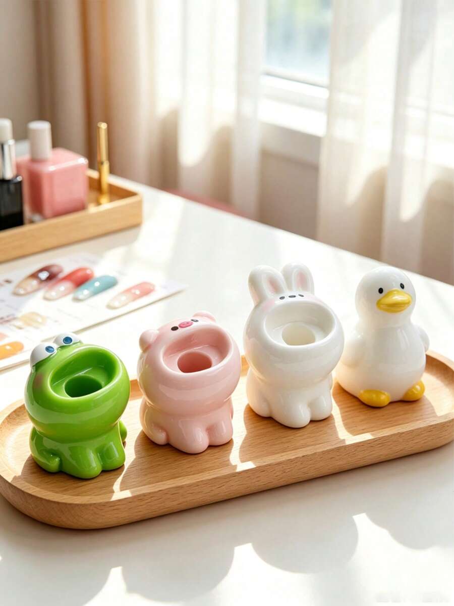 Cute Nail Drill Bit Storage Rack, Nail Drill Bit Organizer Box, Desktop Display Decoration - Multicolor - View 1