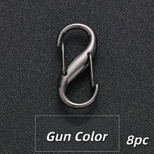 1pc/4pcs/8pcs S-Shaped Adjustable Buckle, Backpack Key Chain Bag Strap Adjustment Buckle, 8-Shaped Buckle, Metal Accessories, Adjustable Chain Pull Buckle, Chain Shortening Buckle, Metal Chain Shoulder Strap Key Spring Buckle, Hardware Accessories - S-type Adjustment Buckle - View 13