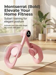Kegel Pelvic Floor Trainer, Inner Thigh And Glute Exerciser With Square Buckle. Portable Home Workout Equipment For Postpartum Recovery. Exercise Gradually; Initial Discomfort Will Disappear With Continued Use. - Pink - View 1