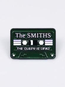 Vintage Cassette Tape Metal Alloy Rainbow Striped Brooch Women's Daily Music Accessory - Multicolor - View 13