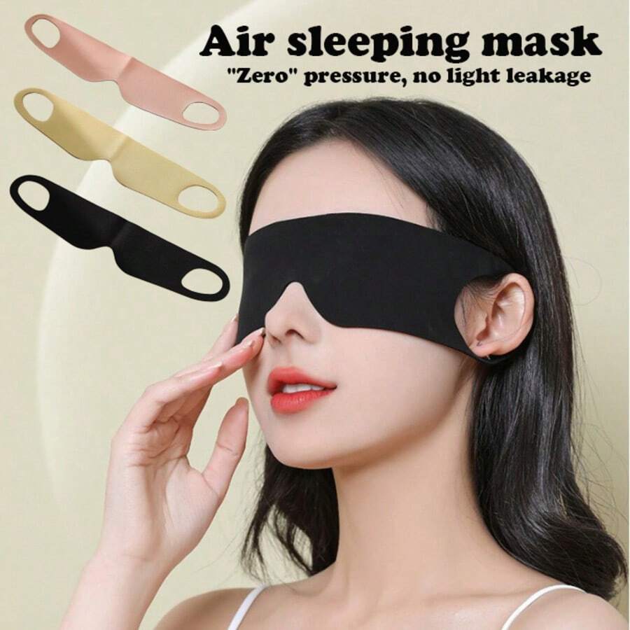 Miếng che mắt ngủ chống ánh sáng, miếng che mắt chống ánh sáng siêu mỏng có móc tai, miếng che mắt co giãn thoáng khí dùng để chợp mắt và du lịch, phù hợp cho nam và nữ
