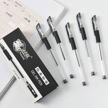 Cactus Oil-Based Pen, Cute Neutral Pen, Creative Stationery, Fresh Minimalist Signing Pen, Student Exam Pen - Black - View 1