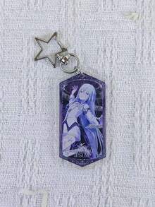 Project Sekai Nightcord At 25:00 Anime Acrylic Keychain With Star-Shaped Clasp, Hexagonal Cartoon Character Keyring, Backpack Pendant Charm, Anime Game Fan Decoration Collectible Gift - Multicolor - View 10