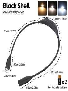 1pc LED Neck Reading Light, 360° Rotatable Hanging Lamp, Bedside Reading Light, Portable 3-Color Dimmable, Suitable For Bedtime Reading, Home Desk, Late Night Study, Running, Office And Night Light Use - Neck Reading Light - View 4