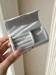 Fashion Elegant Mini Jewelry Organizer Box - Portable, Jewellery Box, Travel Essential, Lightweight, , Stylish, For Home, For Outdoor, Daily Use - Multicolor - View 10
