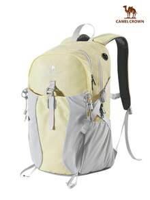 CAMEL CROWN Foldable Large Capacity Travel Bag Backpack Short Distance Travel Fitness Storage Bag - Moonlight Yellow - View 2