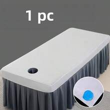 1 buah Set Penutup Wajah Ranjang Pijat SPA Tebal dan Lembut, Penutup Ranjang Wajah Nyaman dengan Desain Lubang - MultiWarna - View 10