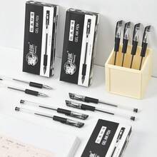 Cactus Oil-Based Pen, Cute Neutral Pen, Creative Stationery, Fresh Minimalist Signing Pen, Student Exam Pen - Black - View 2