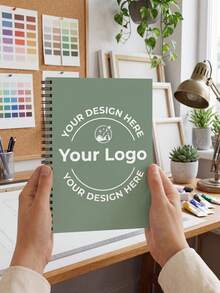 1pc Custom Logo Spiral Notebook,Personalized Custom Cover Design,Custom Notepad Back To School Supplies Diary Planner For Classroom Stationery - Multicolor - View 8