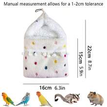 1pc Hanging Sugar Glider Hammock Bed, Soft Comfortable Plush Lined Warm Bird Sleeping Bag, Sugar Glider Hideout Perch Habitat Cage Accessory - View 6