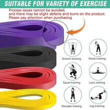Resistance Bands With Different Tension Strengths, Training Elastic Band Set, Home Workout Stretching Bands, Full Body Exercise Suitable For Men And Women, Gym, Home Workout And More - A - View 10