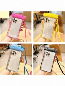 Universal Waterproof Phone Pouch, Fits Phones Up To 7.0 Inches, Compatible With Samsung Galaxy S22 And More, Neck Seal Bag Protector For Kayaking, Pool, Beach, Swimming - Thin Rope - View 3