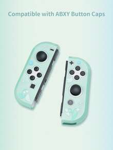 GeekShare Casing Pelindung Motif Bunga Lili Musim Semi untuk Switch OLED - Hijau - View 5