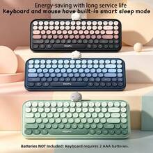 MOFii ANNI Gradient Bluetooth Wireless Keyboard With Magnetic Cute Doll, 2.4G USB & Bluetooth Dual Modes, Aesthetic Compact Keyboard For Laptop Tablet Phone, Batteries Not Included - View 3