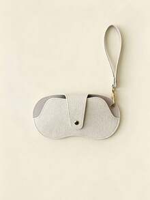 Portable Hanging Glasses Storage Bag, Anti-Loss Fashion Glasses Protective Storage Pouch, Lightweight PU Leather Glasses Carrying Case With Hanging Rope And Snap Button, Scratch-Resistant Travel Storage Bag, Suitable For Myopia Glasses, Fashion Glasses, Daily And Outdoor Use - Multicolor - View 8
