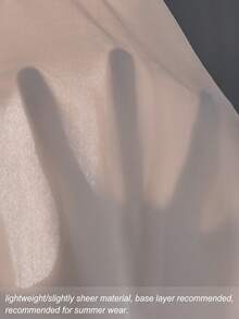 春秋成熟風對比色拼接直條紋短袖單排扣修身襯衫搭配鬆緊腰寬鬆長褲純色2件套，都市休閒通勤，光滑聚酯纖維梭織面料 - 綠色 - 查看 5