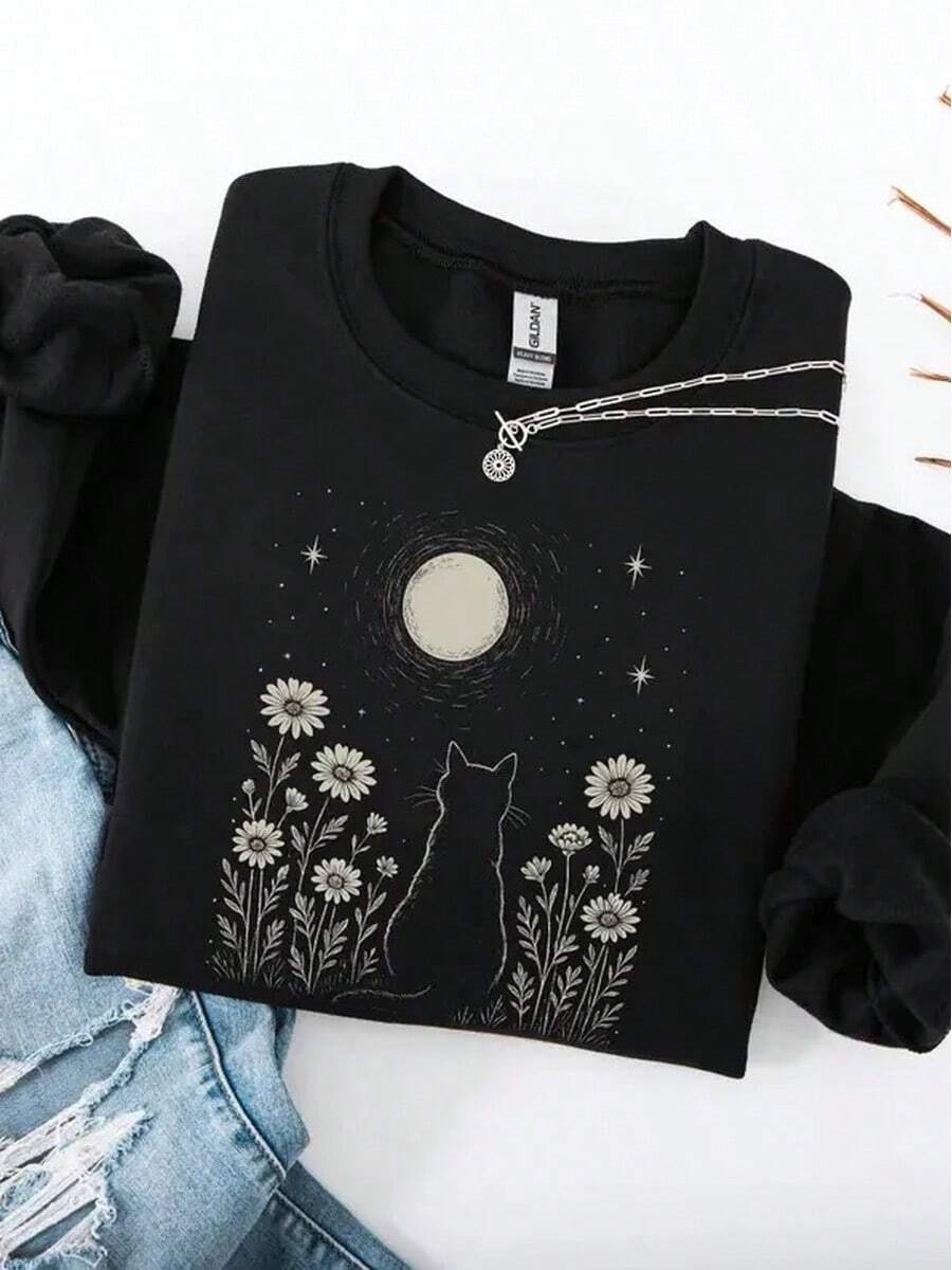 Women Sweatshirts & Hoodies - 黑色 - 查看 1