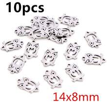 10pcs Stainless Steel Feather Leaf Moon Star Heart Small Charms Pendant For Earrings Necklace Bracelet DIY Jewelry Making Accessories - Stainless Steel Small Pendant - View 29