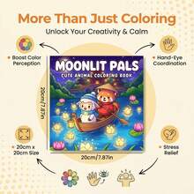 Moonlight Companion Coloring Book, 24 Pages Of Warm And Cute Atmosphere: Sweet Characters, Soothing Themes And Charming Details, Perfect For Beginners And Children, Also An Ideal Holiday Gift For Family And Friends - Moonlight Companion Coloring Book - View 3