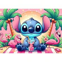 DOBBLE Lilo & Stitch 1pc 210x150cm Birthday Party Backdrop, Hawaiian Tropical Photography Background Banner For Photo Booth, Cake Table, Wall Decor And Party Supplies - View 11