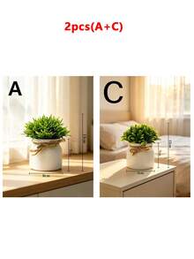 Artificial Potted Plants, Mini Artificial Greenery Planter, Artificial Turf Potted Plants Home Decor Accessories, Small Artificial Plants Home Decor, Wedding Decoration Artificial Flowers, Fake Flowers, Suitable For Gifts, Back To School Season Essentials - Multicolor - View 18