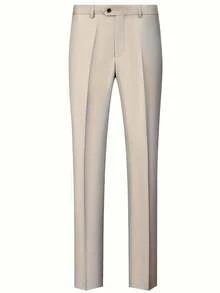 Men's 3-Piece Suit, Blazer + Vest + Trousers, Fashionable And High Quality, Suitable For Weddings, Parties Or Formal Events - Beige - View 10