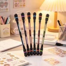 4pcs Rotating Pen, Ball Pen, Rotating Pen Toy, For Entertainment, Stress Relief, Improving Focus And Cognitive Ability, Back To School - Multicolor - View 15