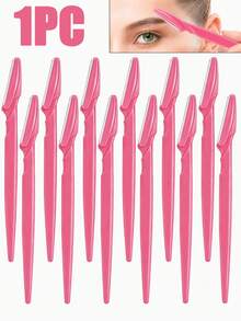 30/20/10/5/1pc Pink Eyebrow Trimmer And Razor Set, Exfoliation And Hair Removal Tool, Body Hair Removal Trimmer And Facial And Set, Long-Handled Blade With Precision Protective Cover, Suitable For Women To Trim Eyebrows When Traveling - Pink - View 8