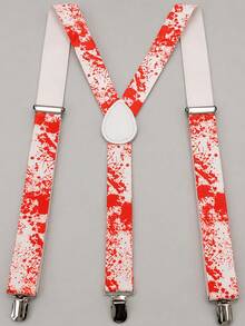Suspender Elastis Pria yang Dipersonalisasi dengan Klip Kancing Bergaya Vintage untuk Celana Formal - MultiWarna - View 4