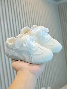 Children's Fashion New Style Training Shoes With Comfortable Lining - White - View 1