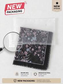 1 Buah Hijab Persegi Wanita 110cm Motif Bunga dan Renda, Hijab Persegi Modis dan Serbaguna, Mudah Dipakai, Cocok untuk Semua Musim - MultiWarna - View 10