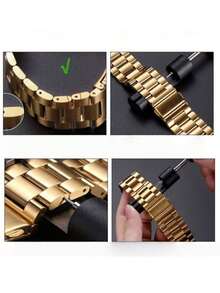 24pcs Watch Band Repair Tool Set, Watch Band & Pin Remover, Watch Band Accessories, Watch Parts, Watch Band Link Remover, Smart Watch Band Size Adjustment Tool, Watch Band Size Adjustment Set With Extra Spring Bars, Watch Repair Tools For Watch Band Adjustment & Replacement, Practical Handheld Watch Tools, Suitable For Watch Band Length Adjustment, Convenient Home Watch Repair Accessories, Suitable For Watch Enthusiasts & Watch Repair Beginners, Suitable For Daily Watch Maintenance & Watch Band Replacement - Black - View 7