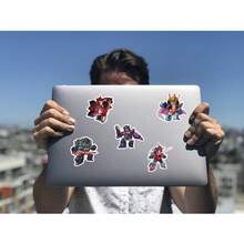 50PCS Animation Graffiti Stickers Cool Cartoon Decal DIY Luggage Phone Guitar Scraphbook Birthday Party Gifts - Multicolor - View 7