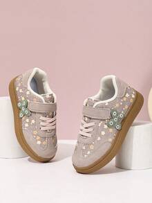 Girls' New Floral Pattern Children's Sports Shoes - Pink - View 5