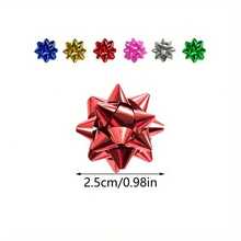 12/24/35/45/56/66/72Pcs Gift Bow Set, Suitable For Holiday Gift Wrapping, Christmas Decoration, Handmade Crafts, Wedding Party, Festival Celebration And Floral Design, Random Colors - Multicolor - View 13