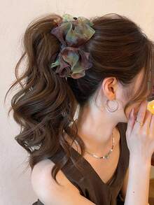 1pc Women's Bow Hair Clip, Suitable For High Ponytail Fixing, Back Hair Styling, Daily Commute, Date And Travel - Multicolor - View 4