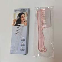 3pcs/Styling Tool Set - New Crystal Plastic Transparent Liquid-Conducting Hair Care Oil Massage Comb Wide Tooth Comb, 2-In-1 Spray Comb With Water Tank For Moisturizing And Exfoliating, Fine Mist Spray Design Plus Curling Styling Roller Comb - Multicolor - View 9