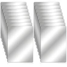 1/10pcs Shatterproof Acrylic Mirror Stickers, Self-Adhesive Backing, Frameless Round Corner Square Mirror, Supports DIY Crafting And Home Decor, Wall Mountable, Polished Finish; Suitable For Classroom, Office Scenes - Multicolor - View 5