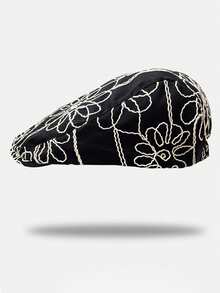 1pc British Vintage Style Beret, Windproof, Sun Protection, UV Protection, 3D Design, Foldable, Fashionable & Versatile, Elegant, Soft & Comfortable, Breathable, Multi-Functional, Brightening, Face-Slimming, Suitable For Beach, Outing, Hiking, Cycling, Travel, Commute, Outdoor, Street, Date, Trekking And Various Occasions - Multicolor - View 7